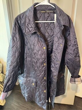 Barbour Summer Beadnell Quilt Plus Jacket Navy 1X NWT